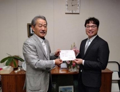 写真：2023年秋採用奨学生証書授与式の様子